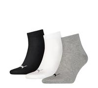 PUMA Quarter Socks Unisex Adults Cotton Ankle Trainer Sport Sock (3 PAIRS)