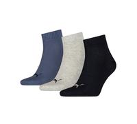 PUMA Quarter Socks Unisex Adults Cotton Ankle Trainer Sport Sock (3 PAIRS)
