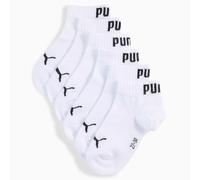 PUMA Quarter Socks Youth (3-Pack), White, size 6-8.5
