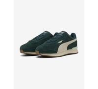 Puma R78 WIND Suede Shoes Dark Green White - 44