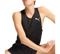 Puma Raceday Ultraspun Mens Running Vest Black Run Breathable Crew Neck Tank Top