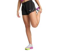 Puma Raceday Ultraweave 3 Inch Women's Split Shorts | UK M in Black