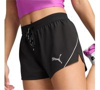 Puma Raceday UltraWeave Womens Split Running Shorts Black 3 Inch Run Jogging