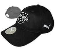 Puma RB Leipzig Baseball Cap Black RBL Cap Red Bulls Fan Cap Adjustable OSFA