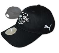 Puma RB Leipzig Baseball Cap Black RBL Cap Red Bulls Fan Cap Adjustable OSFA
