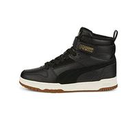 PUMA RBD Game WTR Jr Sneaker, Black Black Team Gold, 4 UK