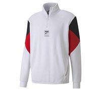 PUMA Rebel Half-Zip FL Sweatshirt, Men, White, XS