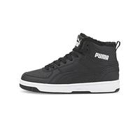 PUMA Rebound Joy Fur JR Sneaker, Black, 4.5 UK