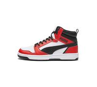 Puma Rebound v6 Hi-Top Trainers White/red