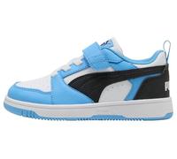 PUMA Rebound V6 LO AC+ PS Sneaker, Team Light Blue Black White, 2 UK Child