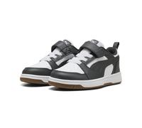 PUMA Rebound V6 LO AC+ PS Sneaker, White-Dusky Gray-Gum, 12 UK Child
