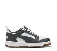 PUMA Rebound V6 LO JR Sneaker, White-Dusky Gray-Gum, 5 UK