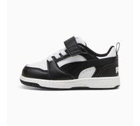 PUMA Rebound V6 Lo Toddlers' Sneakers, White/Black, size 4