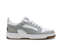 PUMA Unisex Rebound V6 Low Sneaker, White-Gray Echo Black, 10 UK