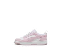 PUMA Unisex Rebound V6 Low Sneaker, White-Rose Mauve, 4 UK