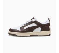 PUMA Unisex Rebound V6 Low Sneaker, White-Chocolate-Alpine Snow, 6 UK