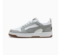PUMA Rebound V6 Low Sneakers, White/Grey Echo/Black, size 11