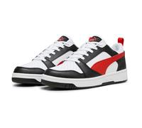 Puma Unisex Adults Rebound V6 Low Sneakers, Puma White-For All Time Red-Puma Black, 10.5 UK