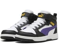 PUMA Rebound V6 MID AC+ PS Sneaker, White-Team Violet Black, 10 UK Child