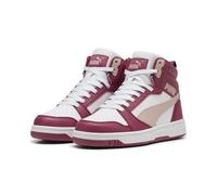 PUMA Rebound V6 MID JR Sneaker, Port-Rose Quartz White, 5.5 UK