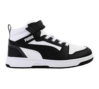 Puma Rebound V6 Mid Kids Black/White Trainers 393832_01