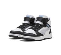 PUMA Rebound V6 MID Space Belle AC+ PS Sneaker, Black-Lilac Crush White, 2 UK Child