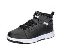PUMA Boy's Unisex Kids Rebound V6 MID WTR AC+ PS Sneaker, Shadow Gray Black White, 11 UK Child