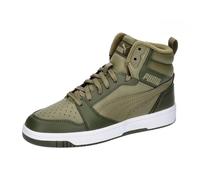 PUMA Rebound V6 MID WTR JR Sneaker, Alpine Snow-Sand Dune White, 4 UK