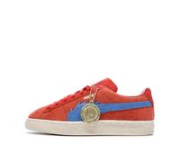 PUMA Red/Blue Boys Suede One Piece Jr Sneakers, Red, 6 UK