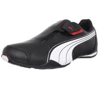 PUMA Men's Redon Sneaker, Black White Red High Risk, 10 UK