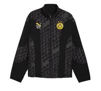 Puma Retro Kid Super X Borussia Dortmund Reversible Jacket Black & Faster Yellow