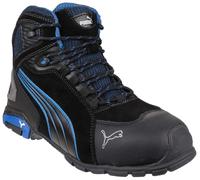 Puma Safety Rio Mid Lace-up Safety Boot Black Size: UK6 Colour: Black, UK6 - EU39 - US7