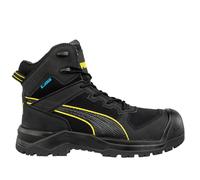 PUMA Mens Rock HD Heavy Duty Black Robust Nylon Composite Work Safety Boots (Black, UK Footwear Size System, Adult, Men, Numeric, Medium, 10)