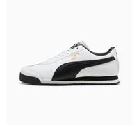 PUMA Roma 24 Sneakers Unisex, White/Black/Gold, size 3.5