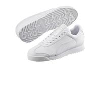 PUMA Roma Basic Sneaker, White/Light Gray, 12.5 UK Child