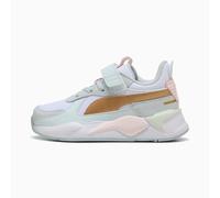 PUMA RS-X Metallic Alternative Closure+ Sneakers Kids, White/Sea Glass, size 10.5
