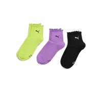Puma Ruffle Quarter Socks 3 Units EU 35-38