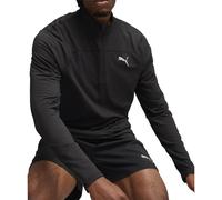 Puma Run Cloudspun Half Zip Long Sleeve Mens Running Top - Black