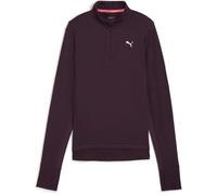PUMA Womens Run Favorite 1/4 Zip W Pullover, Midnight Plum, L EU