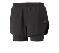 Puma Run Favourite Woven 2-in-1 Women's Running Shorts | UK L in Black