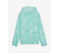 Puma Run Velocity AOP Hooded Jacket Turquoise Blue Women - XL