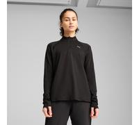 Puma Velocity Cloudspun Half Zip Long Sleeve T-shirt Black L Women