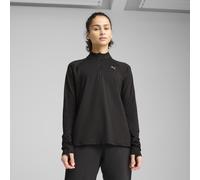 PUMA Run Velocity Cloudspun 1/4 Zip Women Shirt, Black, size XS