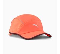 PUMA Runner Short Visor 5 Panel Cap, Glowing Red