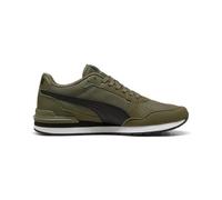 PUMA Runner v4 NL Mesh Men's Trainers Lightweight Breathable EVA Cushioning Retro Comfortable Everyday Sneakers 40474301, Loden Green, 9 UK