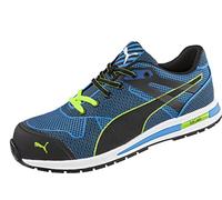 Puma Safety 24858-41118 Mens Blaze Knit Low Lace up Safety Shoe, Blue