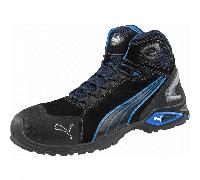 Puma Safety 632250 Rio Mid Safety Boots Black/Blue UK10 Shoe Size: UK1 UK10