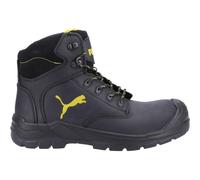 Puma Safety Borneo Mid S3 Boot Black Collar and dust tongue of suede leather,