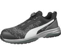 PUMA Safety Charge Low Work Shoes Safety Shoes S1P ESD HRO SRC Fibreglass Cap Penetration Protection Non-Slip Heat Resistant Vegan Unisex, Schwarz Disc, 7.5 UK