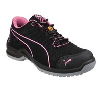 Puma Safety Fuse Tech Textile Women's Black Safety Trainers UK 6.5